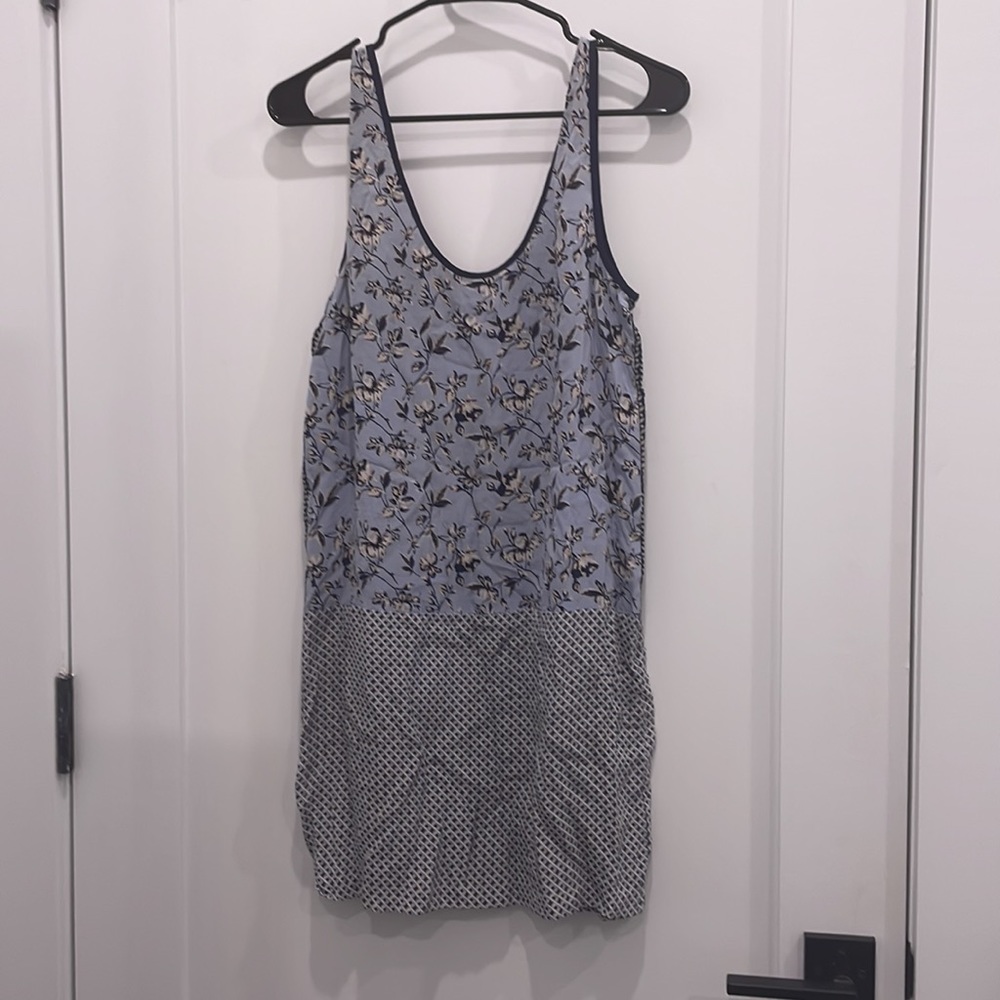 Joie 100% Silk Patchwork Tank Dress